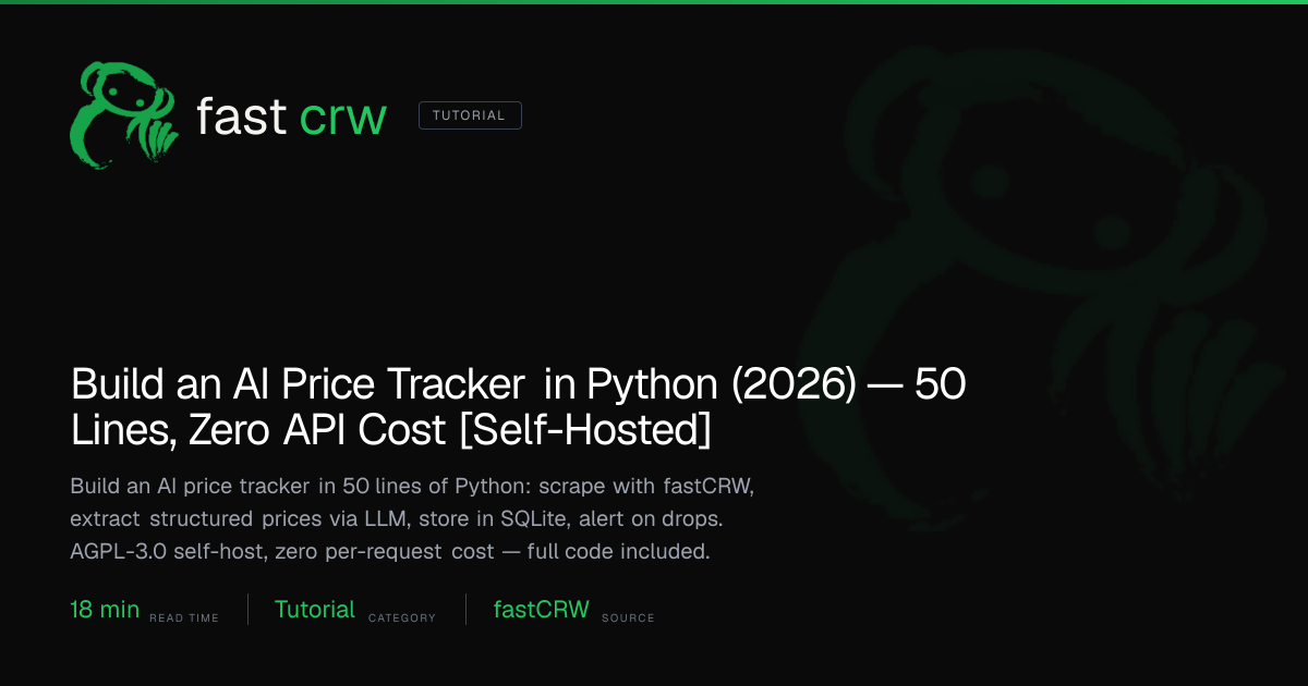 Build an AI Price Tracker in Python (2026) — 50 Lines, Zero API Cost ...